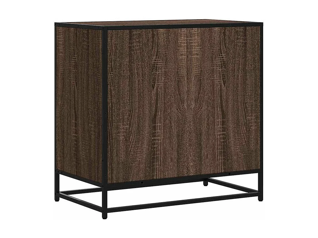 Commode chêne marron 70x41x70 bois d'ingénierie