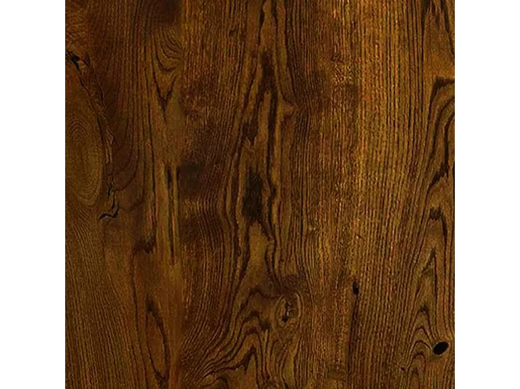 Commode 4 tiroirs Chikee 60cm - Bois d'ingénierie-Couleur Marron fumé