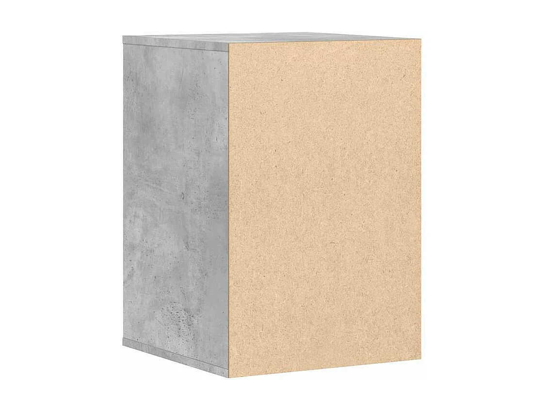 Commode d'angle gris béton 40x41x58 bois d'ingénierie