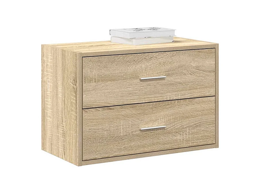 Armoire avec 2 tiroirs chêne sonoma 60x31x40 bois ingénierie