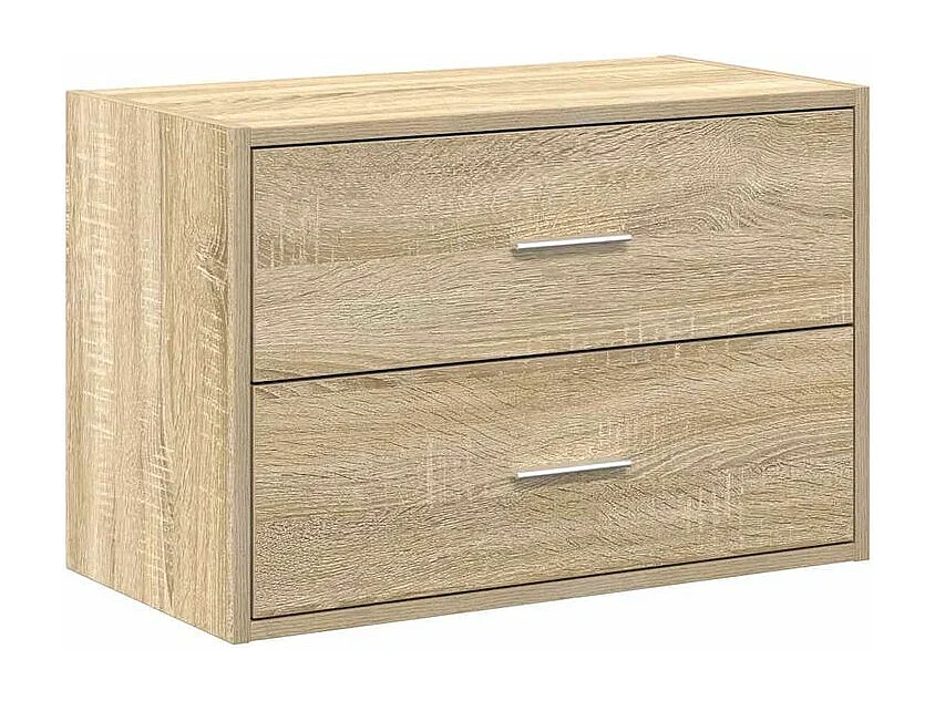 Armoire avec 2 tiroirs chêne sonoma 60x31x40 bois ingénierie