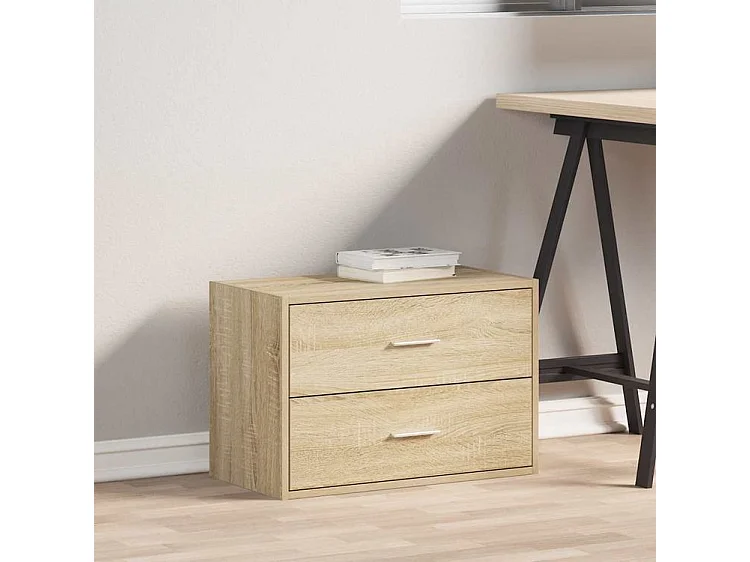 Armoire avec 2 tiroirs chêne sonoma 60x31x40 bois ingénierie