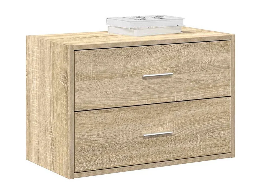 Armoire avec 2 tiroirs chêne sonoma 60x31x40 bois ingénierie