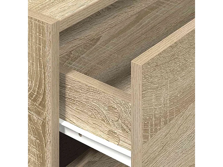 Armoire avec 2 tiroirs chêne sonoma 60x31x40 bois ingénierie