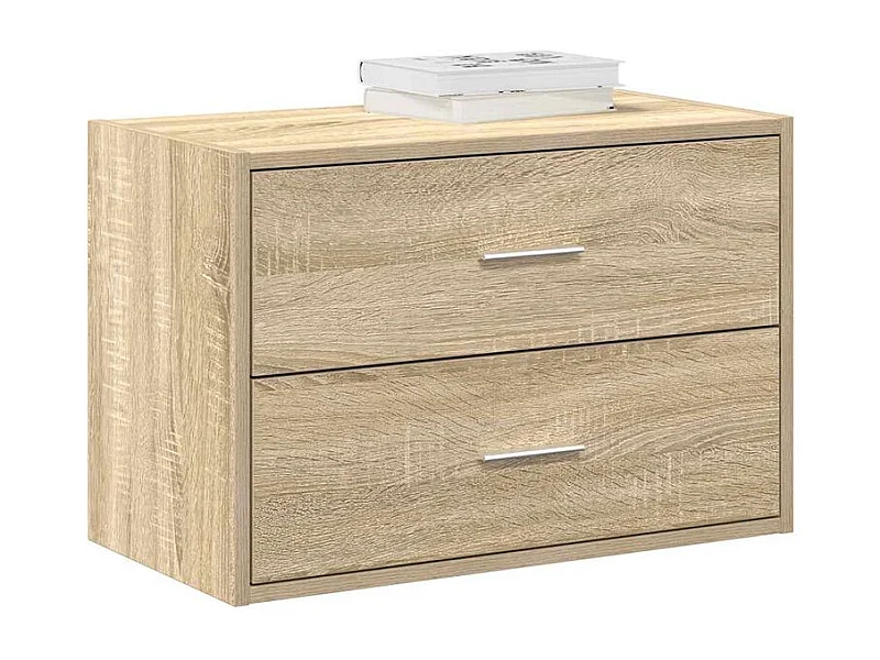 Armoire avec 2 tiroirs chêne sonoma 60x31x40 bois ingénierie