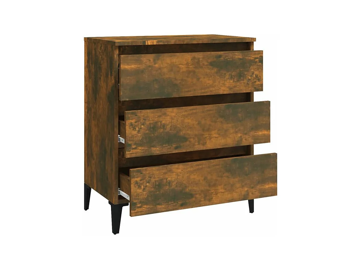 Buffet Chêne fumé 60x35x69 Bois d'ingénierie