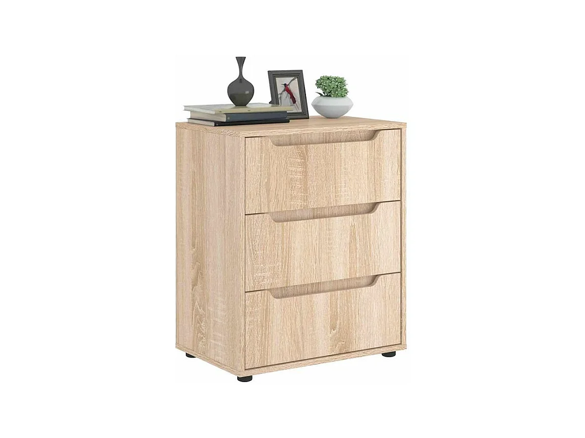 Buffet VISNES chêne sonoma 60x40x73 bois d'ingénierie