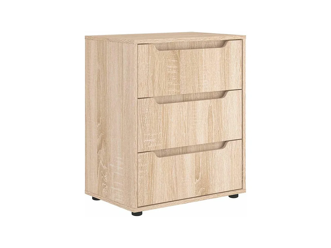 Buffet VISNES chêne sonoma 60x40x73 bois d'ingénierie