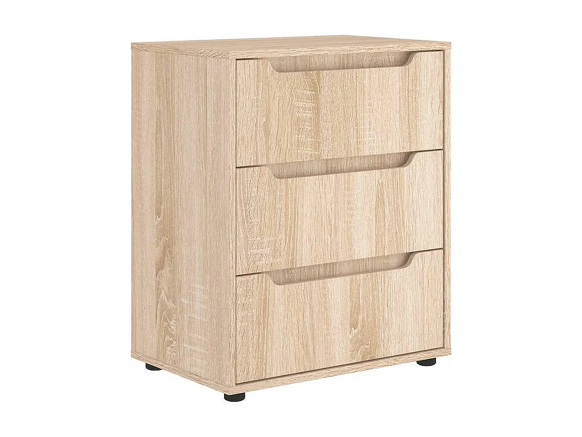 Buffet VISNES chêne sonoma 60x40x73 bois d'ingénierie