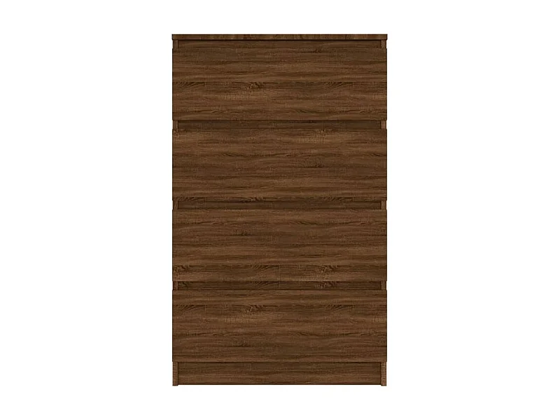 Commode haute 4 tiroirs en bois Agency - Fonctionnalité à votre service-Couleur Noyer