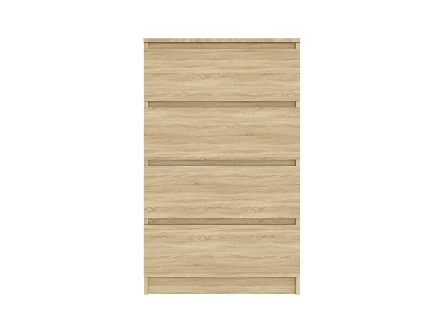 Commode haute 4 tiroirs en bois Agency - Fonctionnalité à votre service-Couleur Noyer