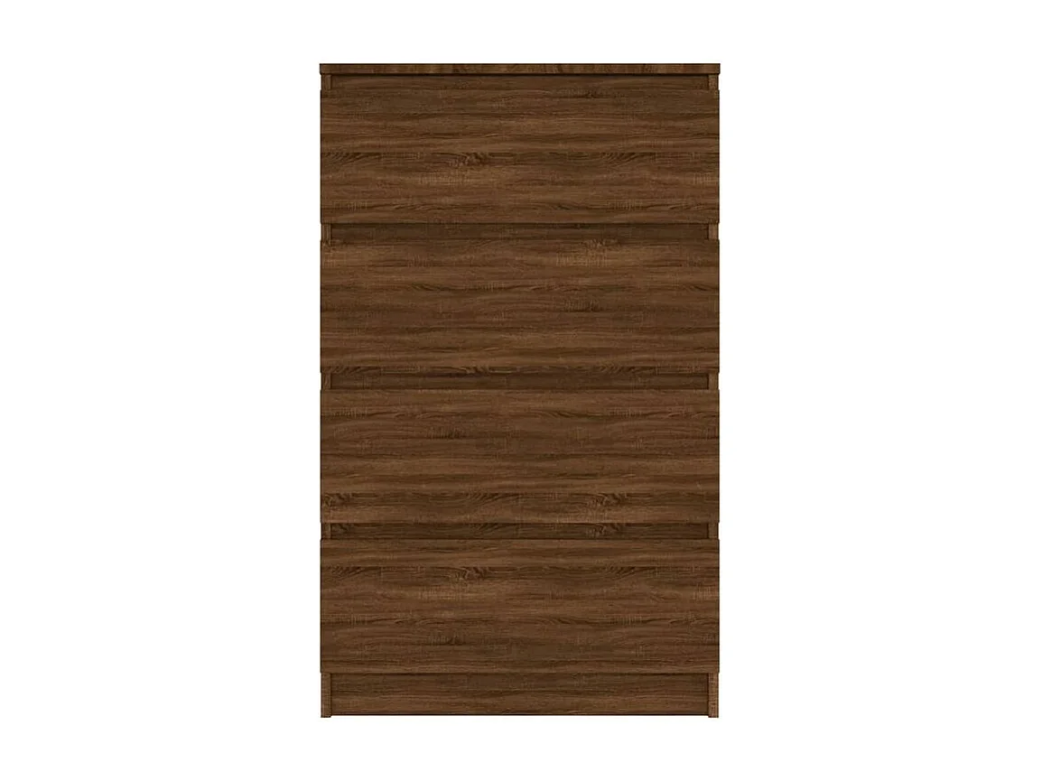 Commode haute 4 tiroirs en bois Agency - Fonctionnalité à votre service-Couleur Noyer