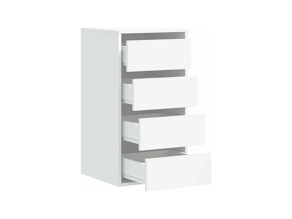 Commode d'angle blanc 40x41x76 bois d'ingénierie