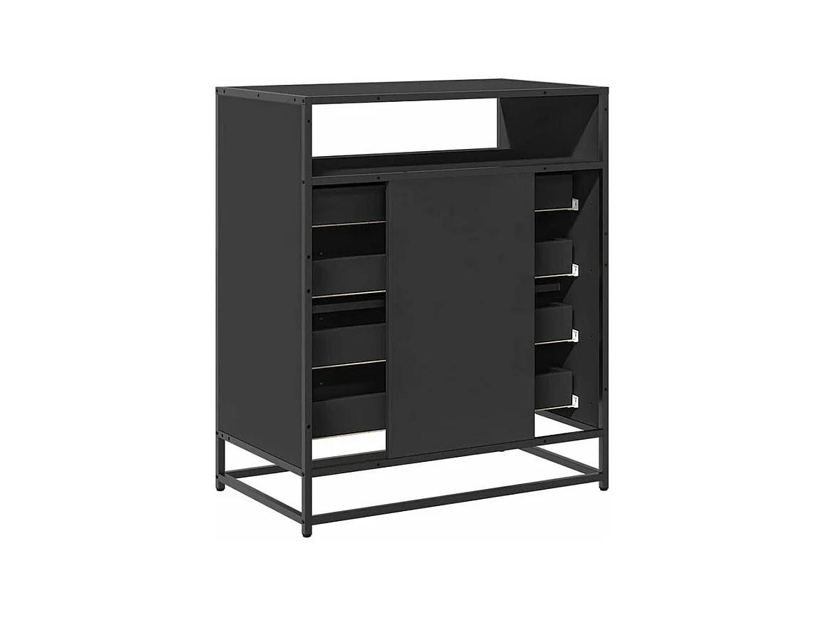 Commode noir 70x41x70 bois d'ingénierie