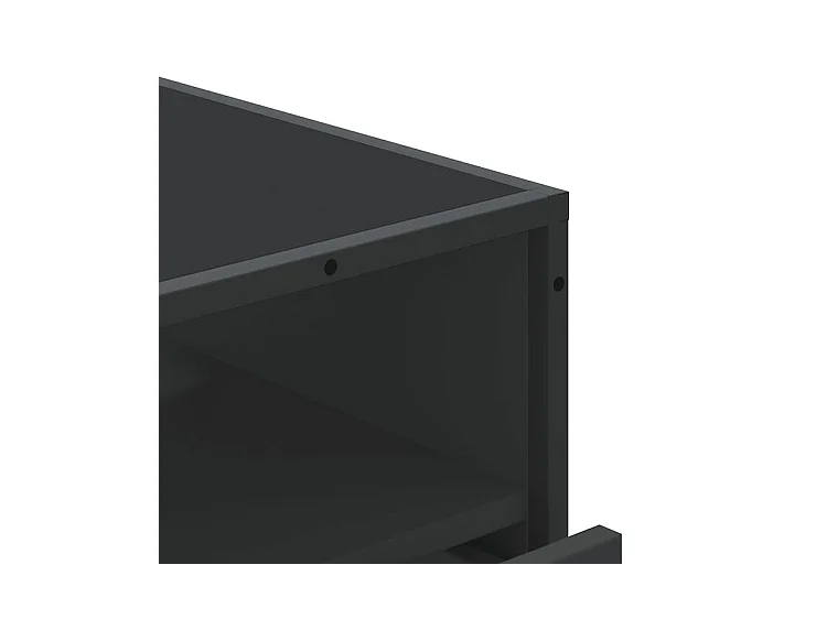 Commode noir 70x41x70 bois d'ingénierie