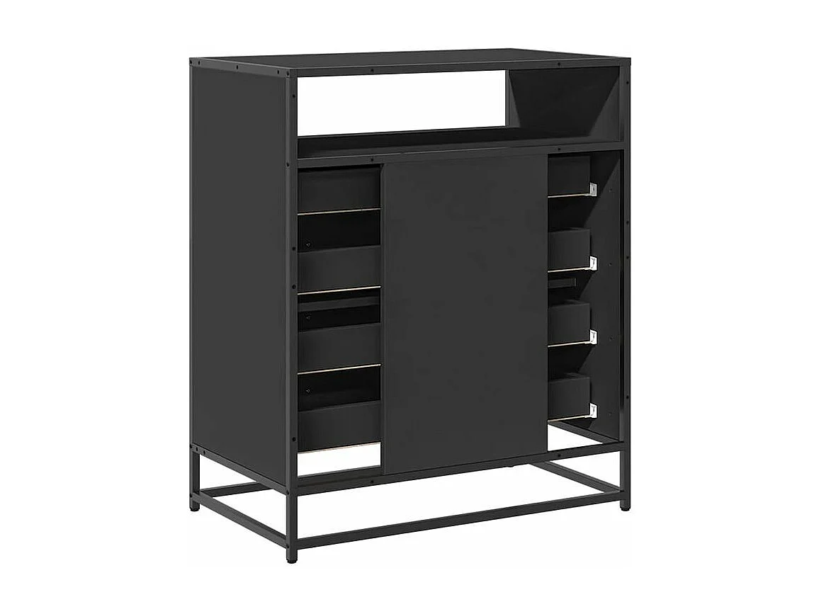 Commode noir 70x41x70 bois d'ingénierie