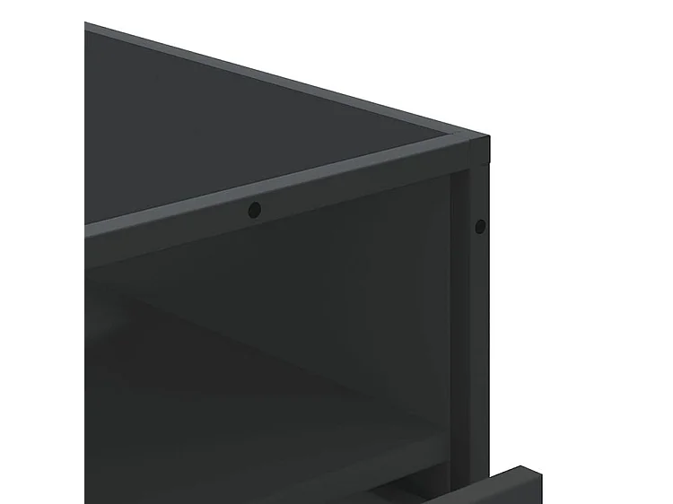 Commode noir 70x41x70 bois d'ingénierie