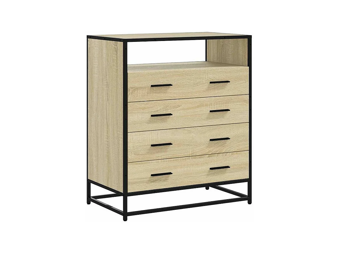 Commode chêne sonoma 70x41x70 bois d'ingénierie