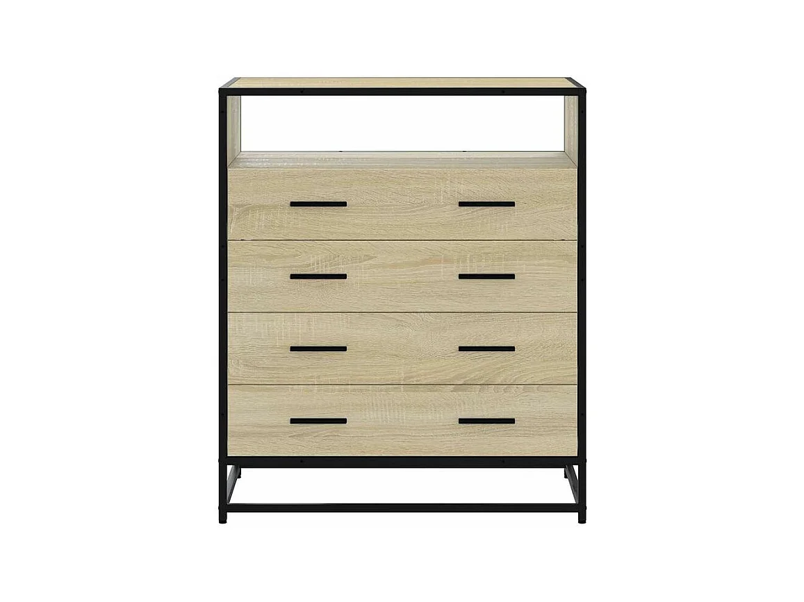 Commode chêne sonoma 70x41x70 bois d'ingénierie