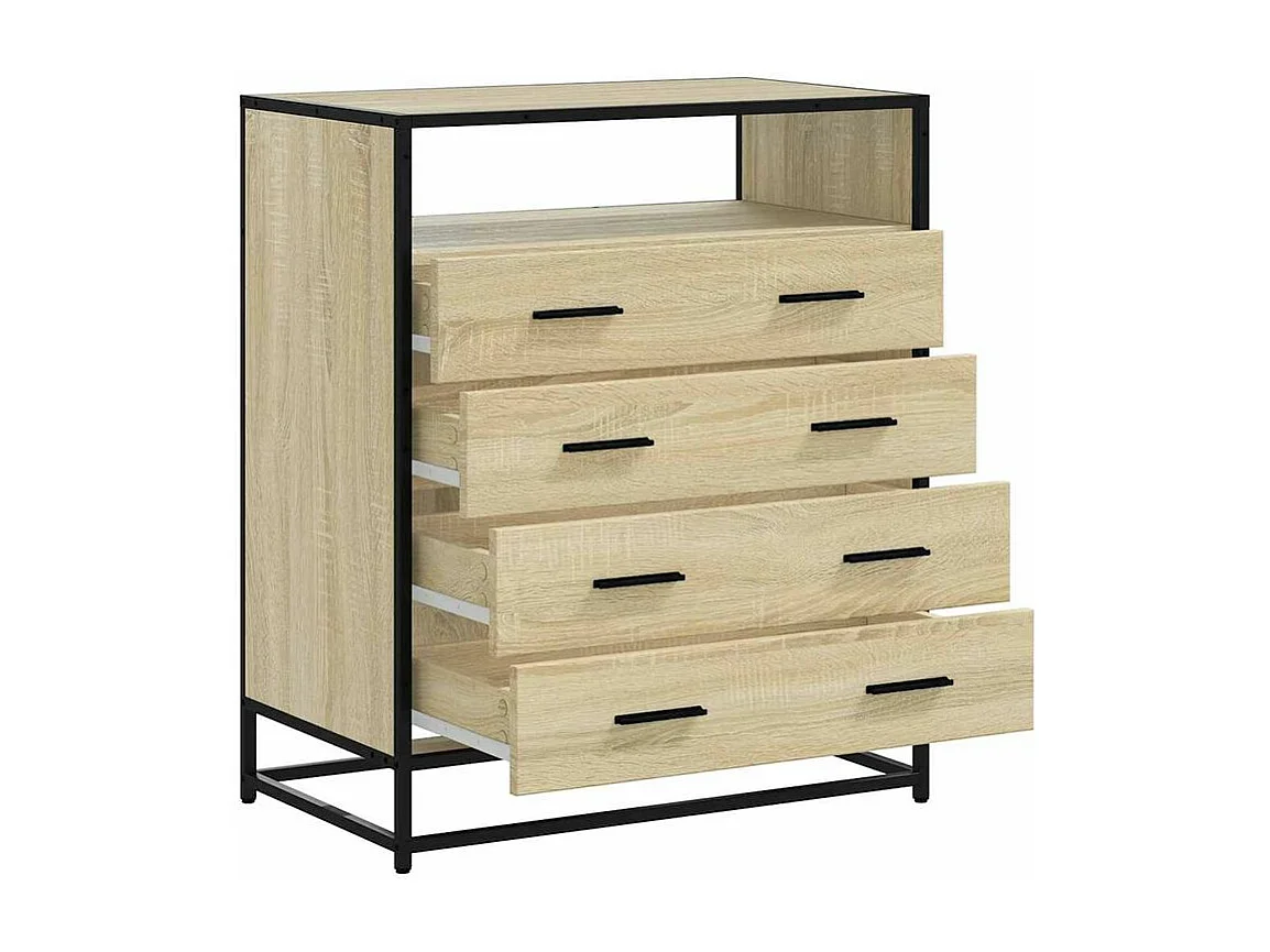 Commode chêne sonoma 70x41x70 bois d'ingénierie