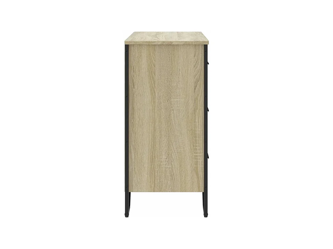 Commode chêne sonoma 91x35,5x74,5 bois d'ingénierie