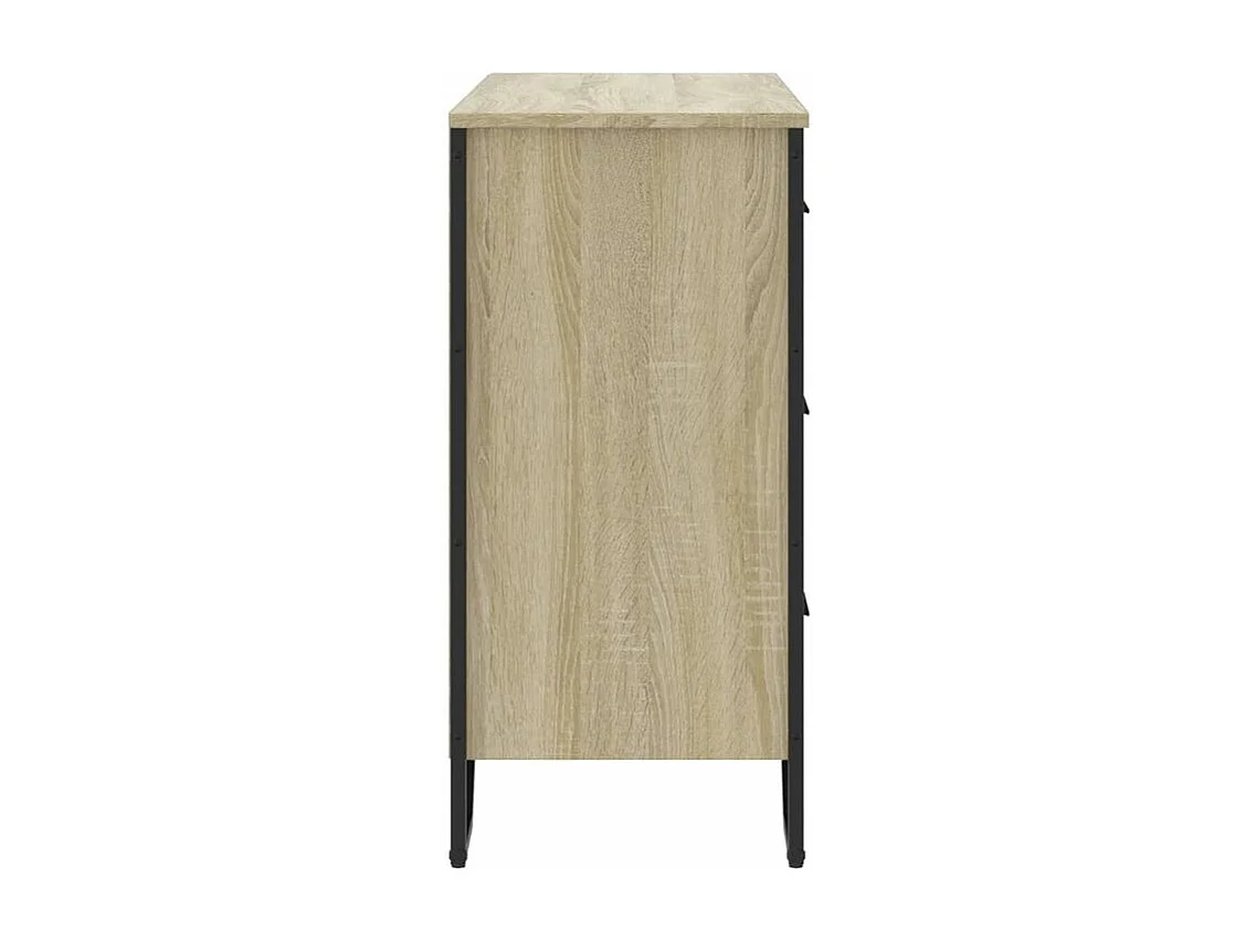 Commode chêne sonoma 91x35,5x74,5 bois d'ingénierie