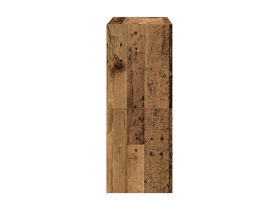 Armoires avec 2 tiroirs 2 pcs vieux bois bois d'ingénierie