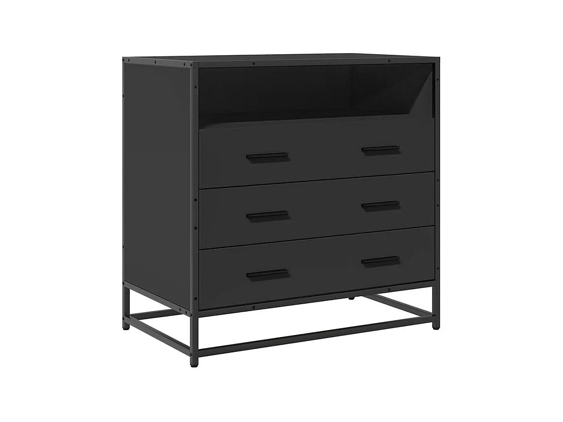 Commode noir 70x41x70 bois d'ingénierie