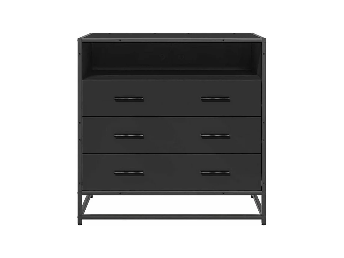 Commode noir 70x41x70 bois d'ingénierie