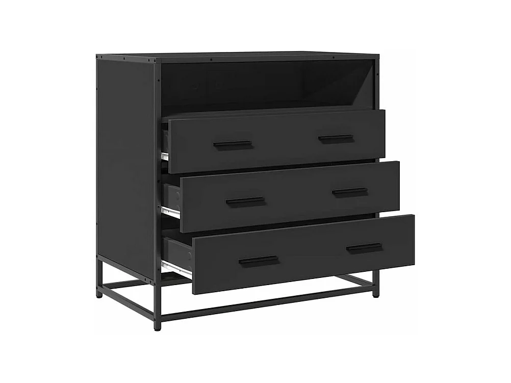 Commode noir 70x41x70 bois d'ingénierie