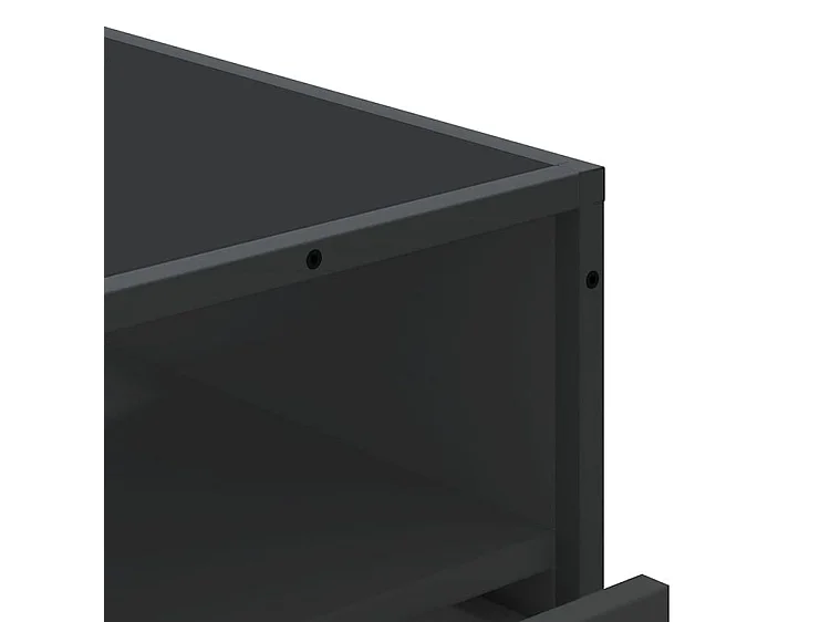 Commode noir 70x41x70 bois d'ingénierie