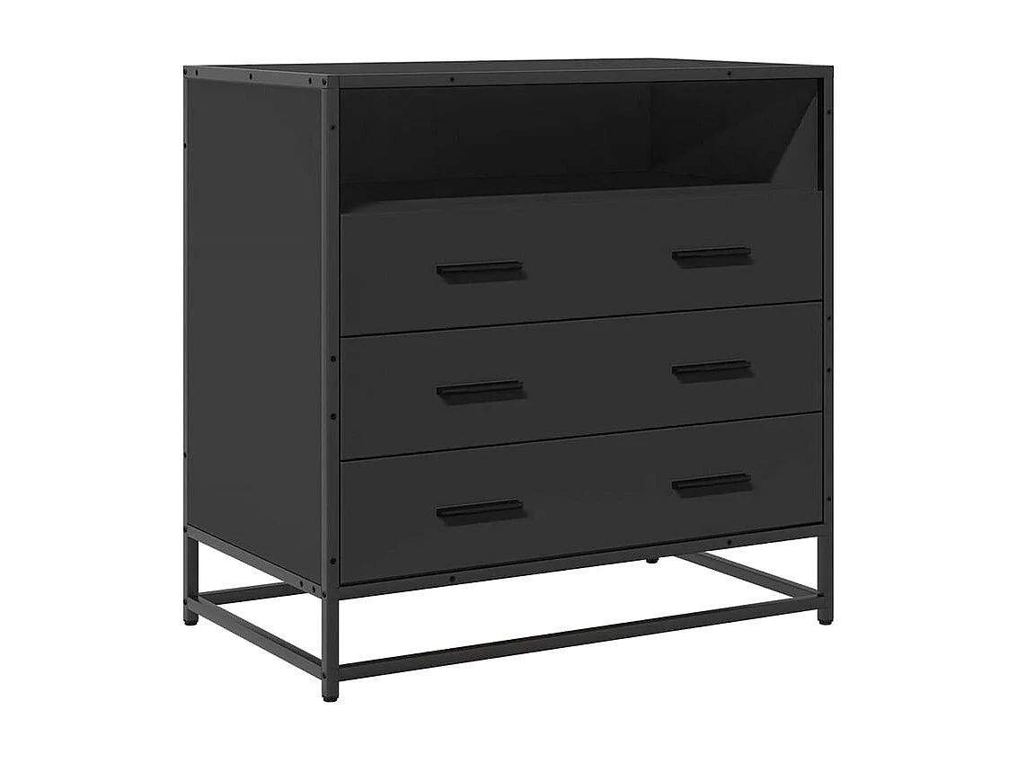 Commode noir 70x41x70 bois d'ingénierie