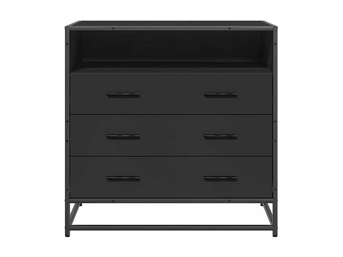 Commode noir 70x41x70 bois d'ingénierie