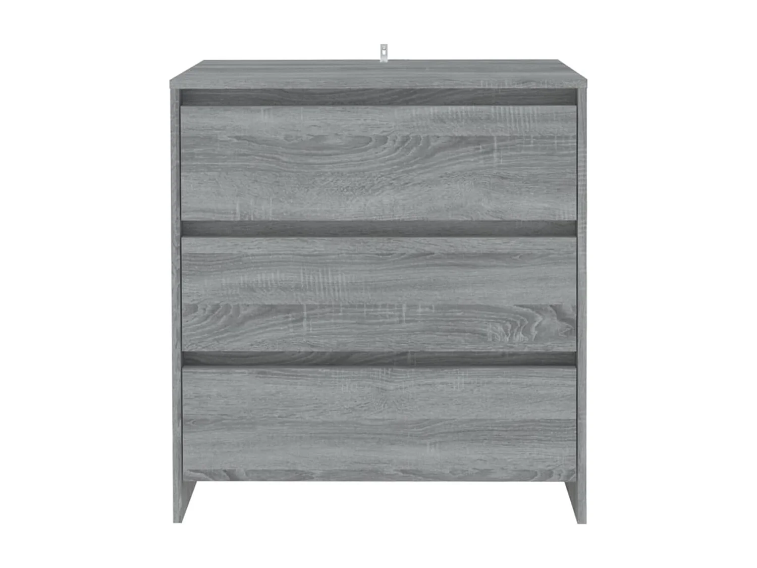 Commode 3 tiroirs en bois Klary 70cm - intemporelle et fonctionnelle-Couleur Marron fumé