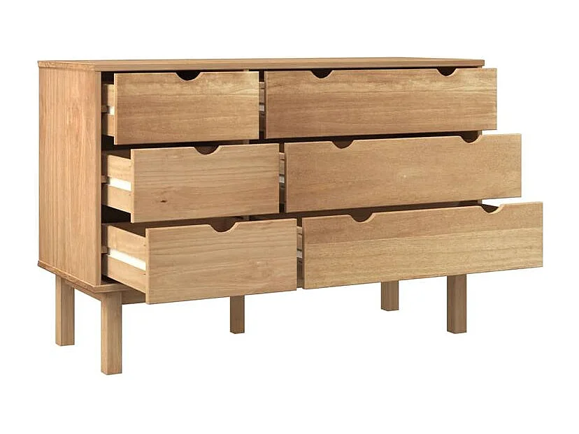 Commode 111x43x73,5 bois de pin massif