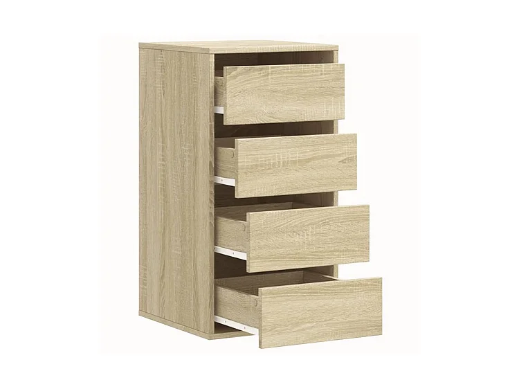 Commode d'angle chêne sonoma 40x41x76 bois d'ingénierie