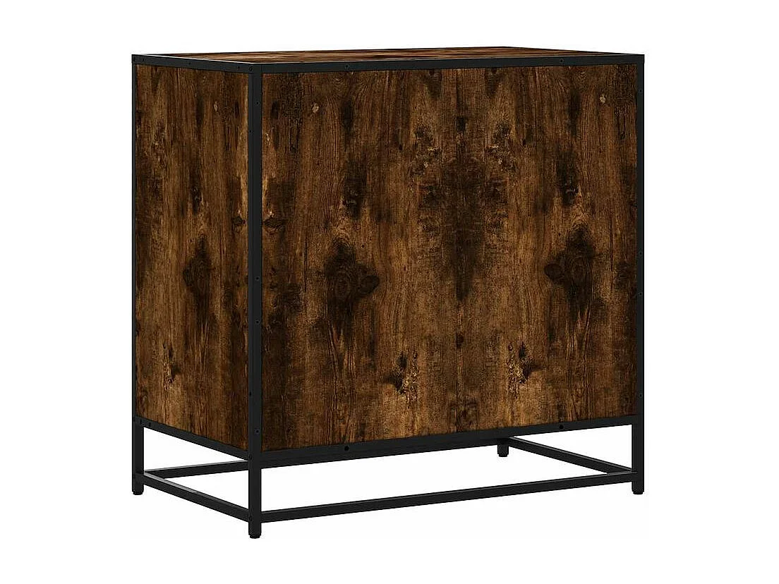 Commode chêne fumé 70x41x70 bois d'ingénierie