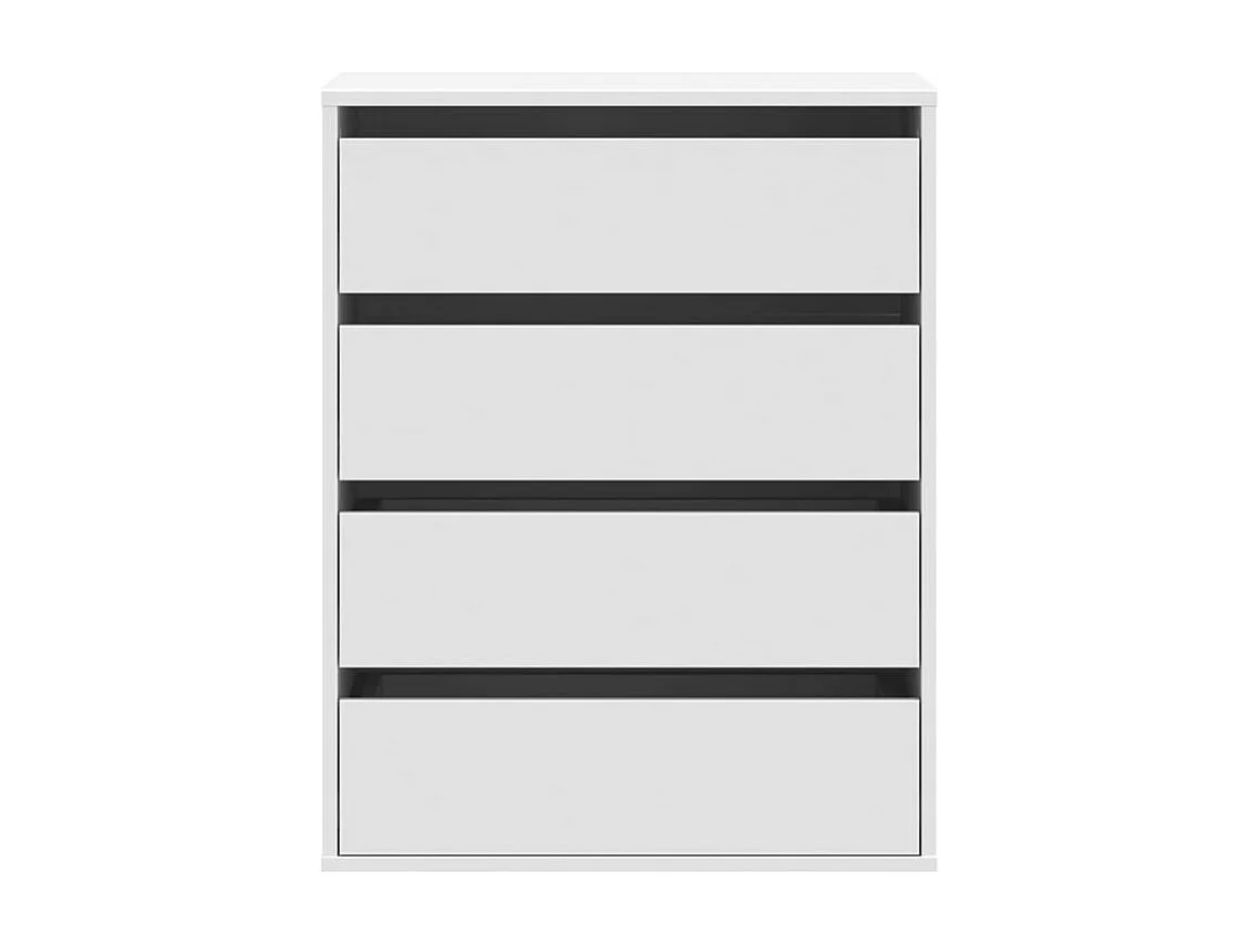 Commode d'angle blanc 60x41x76 bois d'ingénierie