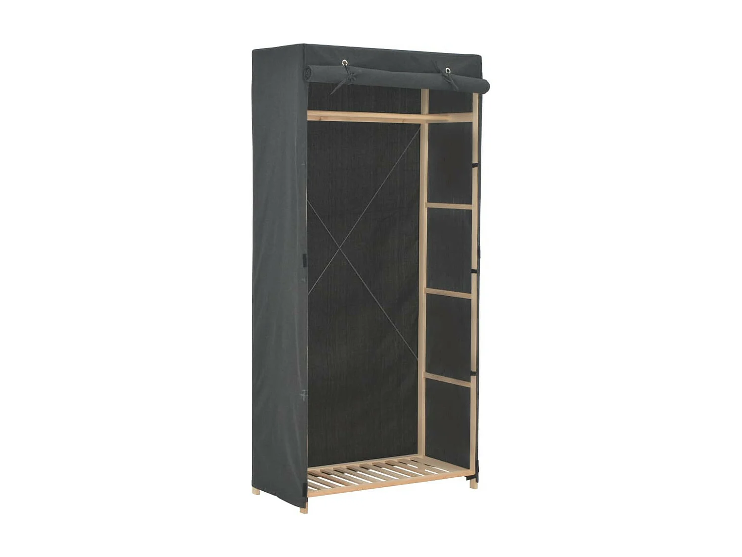 Garde-robe Gris 79 x 40x170 Tissu