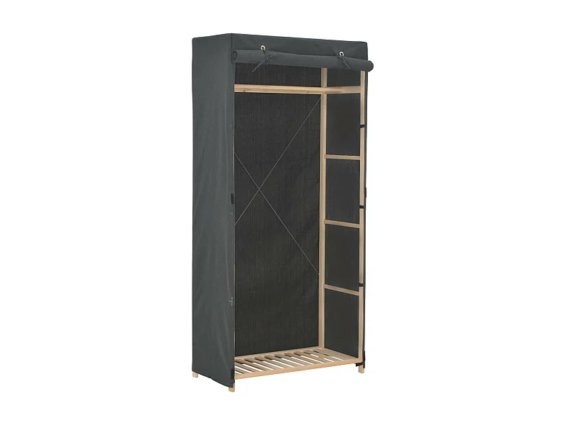 Garde-robe Gris 79 x 40x170 Tissu