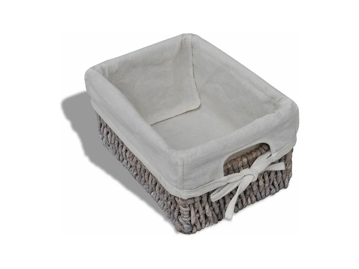 Étagère de rangement Bois Marron 3 paniers en tissage