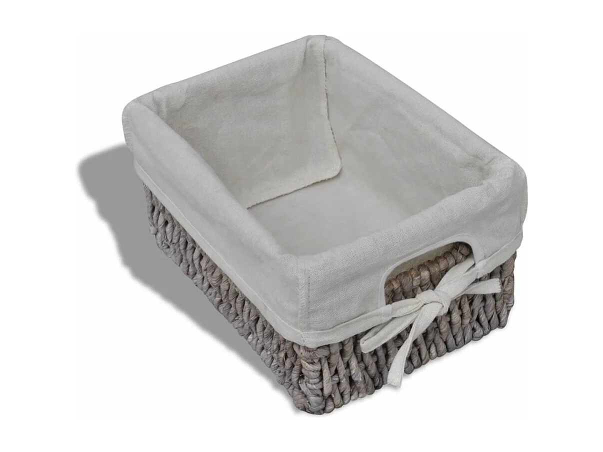 Étagère de rangement Bois Marron 3 paniers en tissage