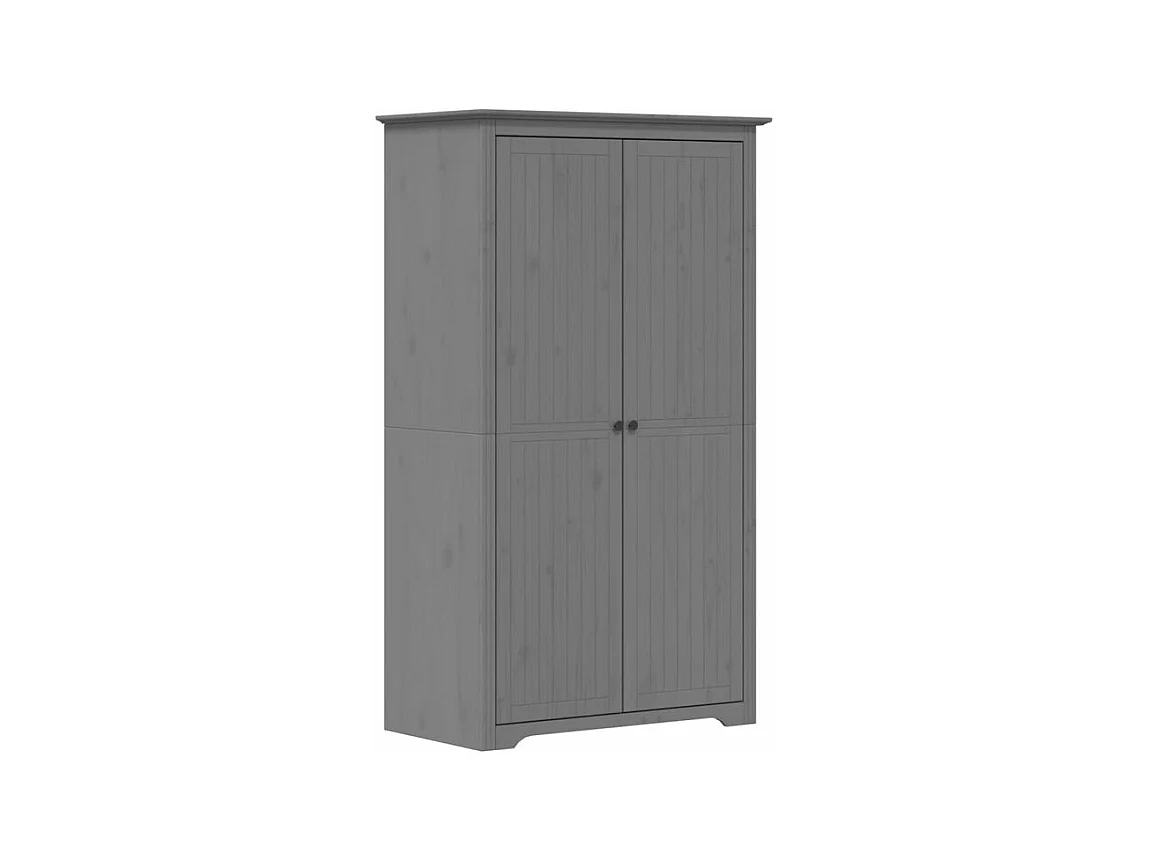 Garde-robe BODO gris 99x53,5x173 bois massif de pin
