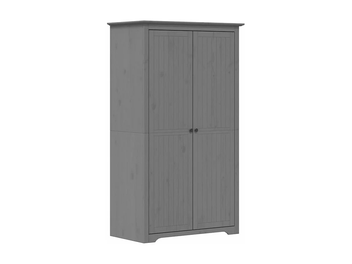 Garde-robe BODO gris 99x53,5x173 bois massif de pin
