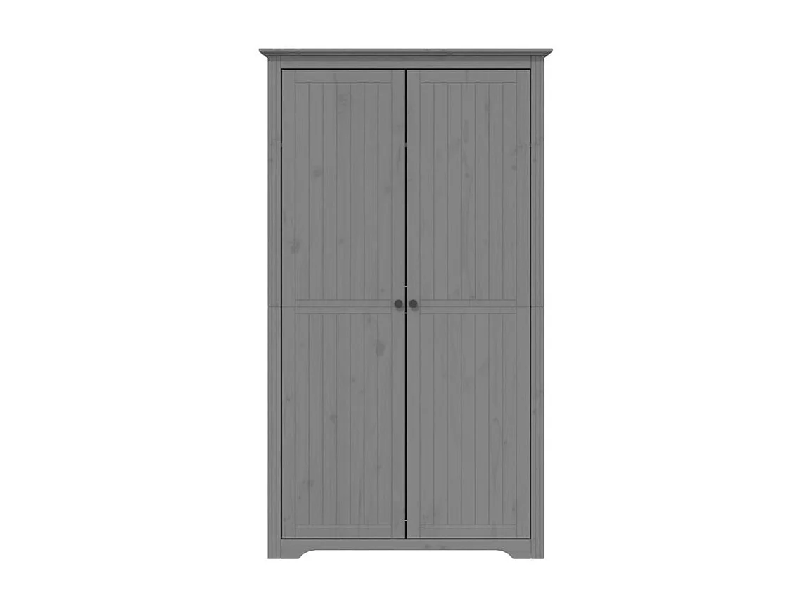 Garde-robe BODO gris 99x53,5x173 bois massif de pin