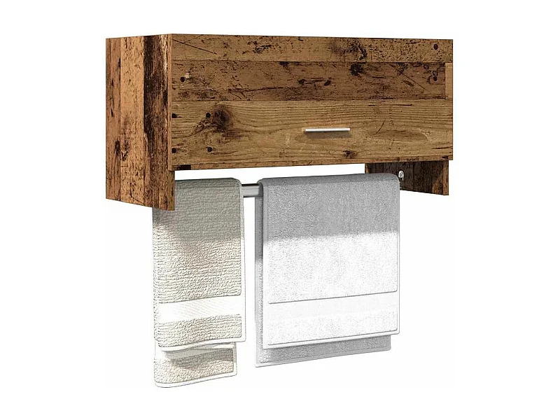 Garde-robe vieux bois 70x32,5x35 bois d'ingénierie