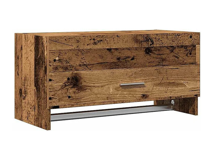 Garde-robe vieux bois 70x32,5x35 bois d'ingénierie