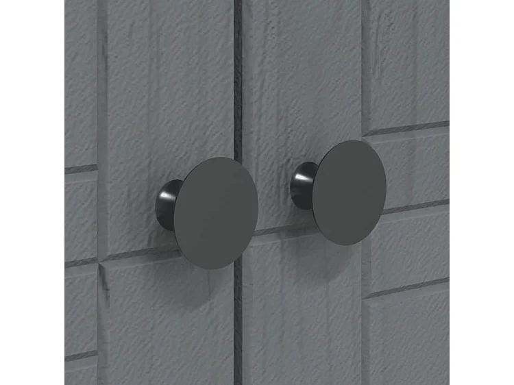 Garde-robe BODO gris 146x53,5x173 bois massif de pin