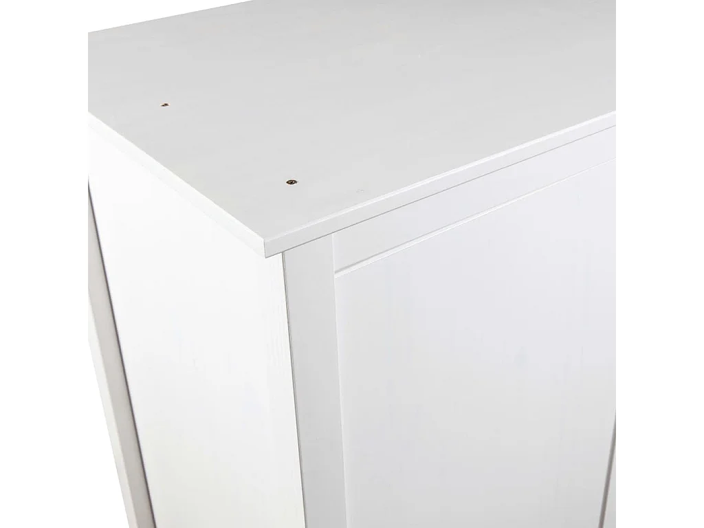 Garde-robe à 2 portes Hill Range Blanc 89x50x170 Pin solide
