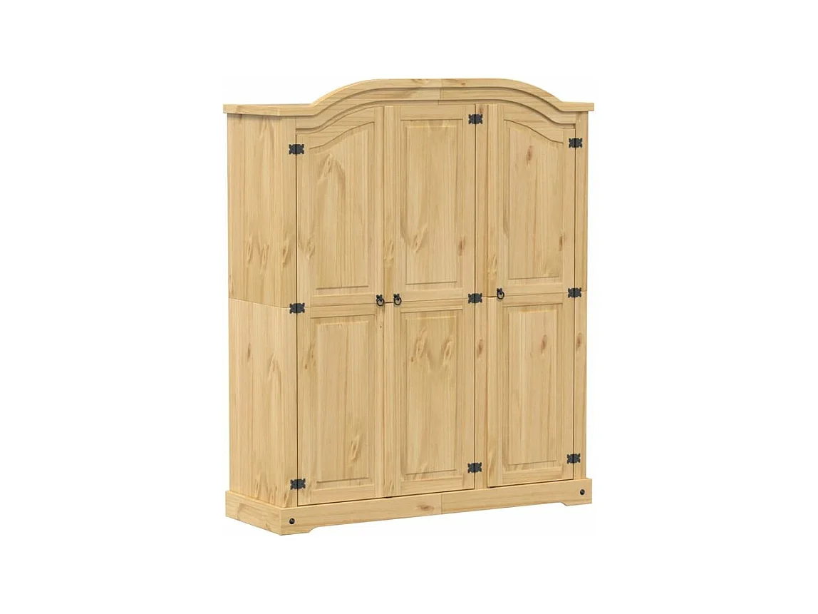 Garde-robe Corona 151,5x52x186 bois de pin massif